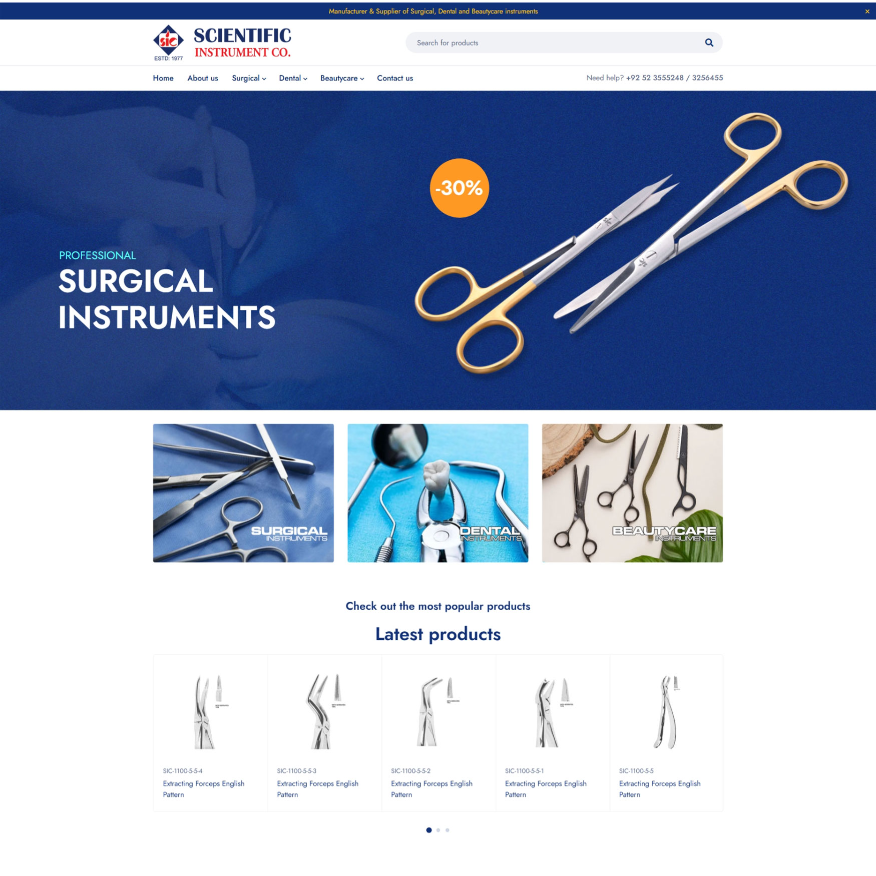 Web design portfolio project by Amin'z Tech